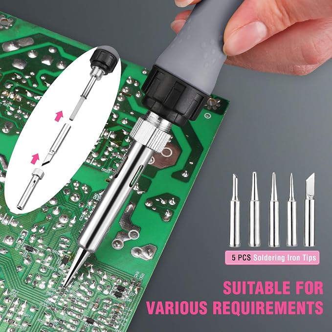 WORKPRO Soldering Iron Kit, 90W Soldering Gun - Image 3