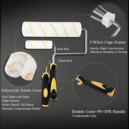 ETERNA Paint Roller Kit, 9 Pieces Paint Supplies - Image 4