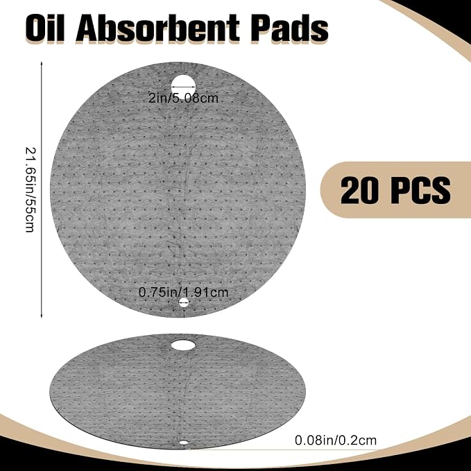 AHIER 20PCS Oil Absorbent Pads, Oil Absorbing Pads - Image 2