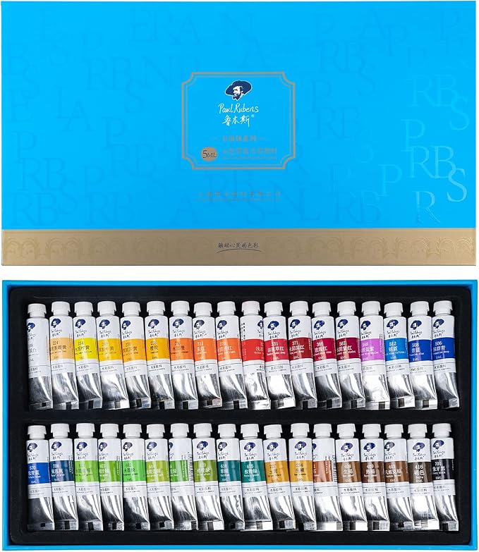 Paul Rubens Watercolor Paint, 36 Vibrant Colors Rich Pigments by PaulRubens