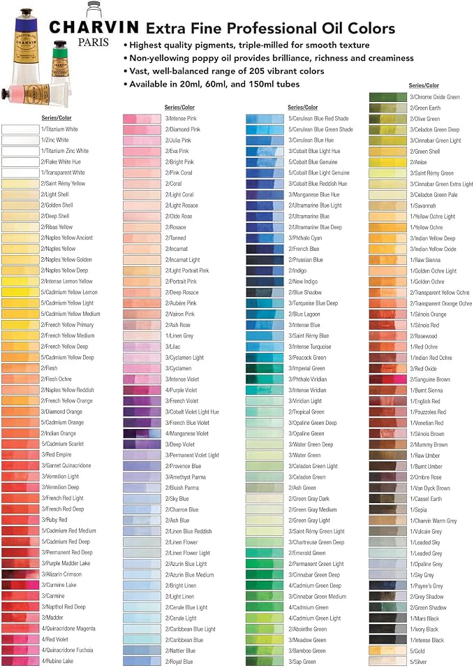 Charvin Extra Fine Oil Paint, Cyclamen 60 mL - Image 6