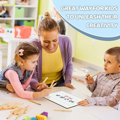 White Board Dry Erase Boards Classroom Pack Mini White Boards 9" x12” Double - Image 6