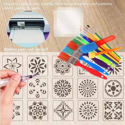 ZHluja 12inchs x 40ft Rolls 4mil Transparency Blank Stencil Sheets Material - Image 3