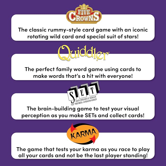 PlayMonster Five Crowns 4 Pack Bundle Card Games - Image 4