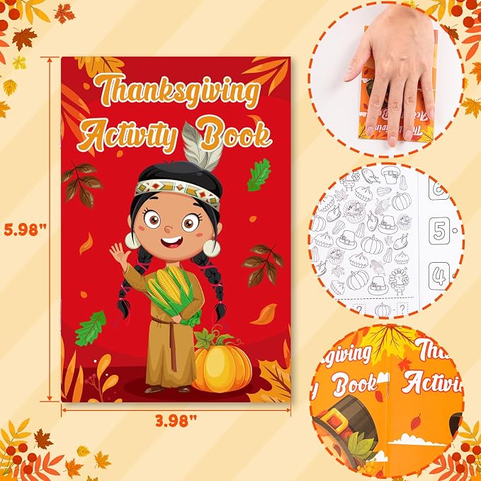60PCS Thanksgiving Activity Books Party Favors - Image 3