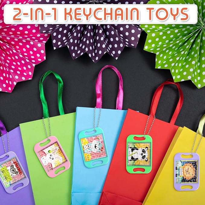 Maze Puzzle Keychain Cubes Bulk Christmas Maze Game Puzzles Keychain Cubes - Image 5