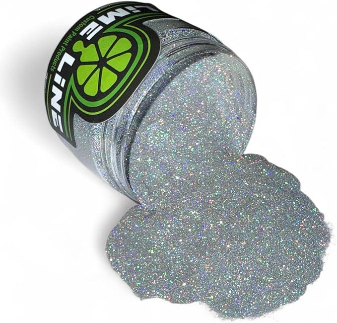 LiME LiNE Sprayable Metal Flake Paint Additive: Solvent Resistant Glitter by CustomPaintmadeFastEasy