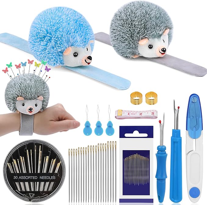 UzecPk Wrist Pin Cushion Kit, Sewing Products Including 2 Wrist Pin Cushion by UzecPk