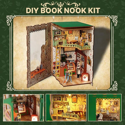 Book Nook Kit, DIY Miniature House Kit - Image 2