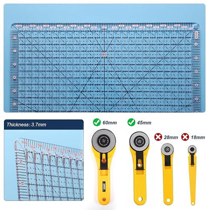 Quilting Ruler, 12.5 x 12.5 Inches, Slotted Design - Image 3
