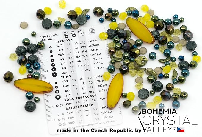 1.4oz Limited Mix of Czech Glass Beads Table Cut, Matte and Glossy, Faceted - Image 2