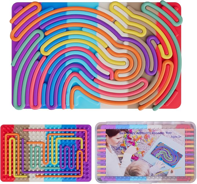 Sensory Fidget Toys for Kids Toddler Boys, Sensory Activity Board for Stress by Spkwis