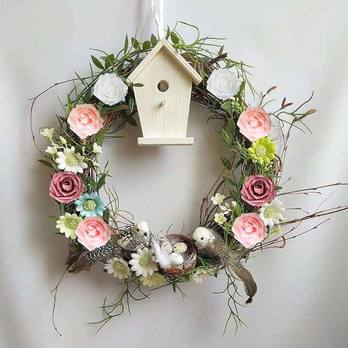 AmyHomie Artificial Flower Shades of Rose 25pcs Real Looking Fake Roses w/Stem - Image 4