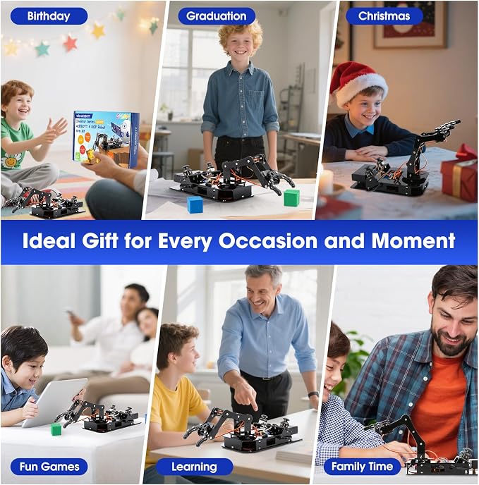4DOF Robotic Arm Kit for Kids Compatible - Image 9