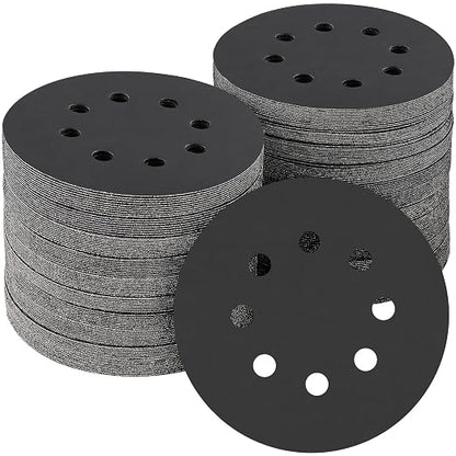 100PCS 5 inch Silicon Carbide Sanding Discs 1000 Grit, Wet Dry Orbital 5 Sander by POTUINOM