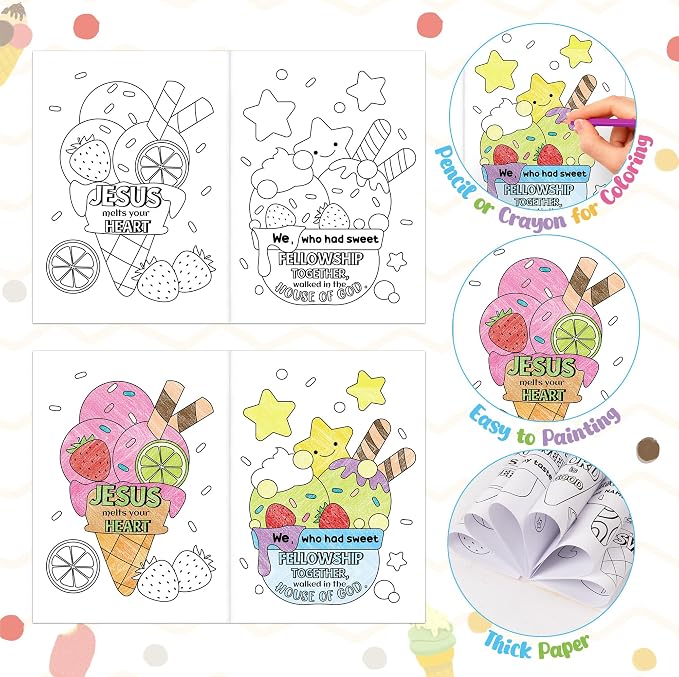 JAPBOR Ice Cream Coloring Books - Image 4