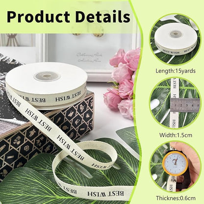 Cotton Herringbone Ribbon - Image 2