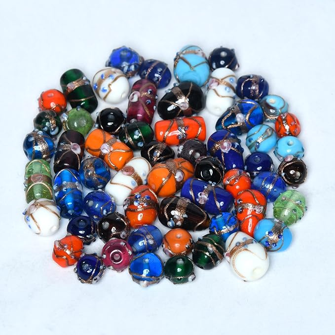 2/3 LB Bag of Assorted Glass Beads - Image 6