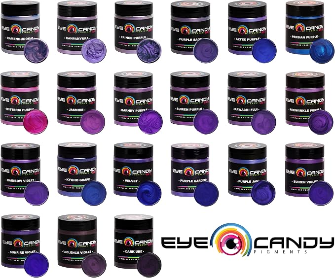 Eye Candy Pigments Premium Purple Mica Powder - Image 8