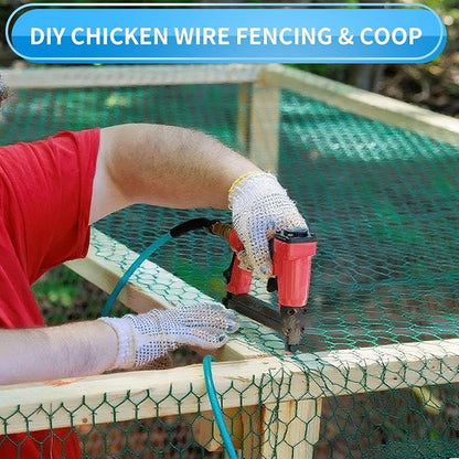 60'' x 150' Green Chicken Wire Fencing, 1 inch Chicken Wire and 20 Gauge - Image 4