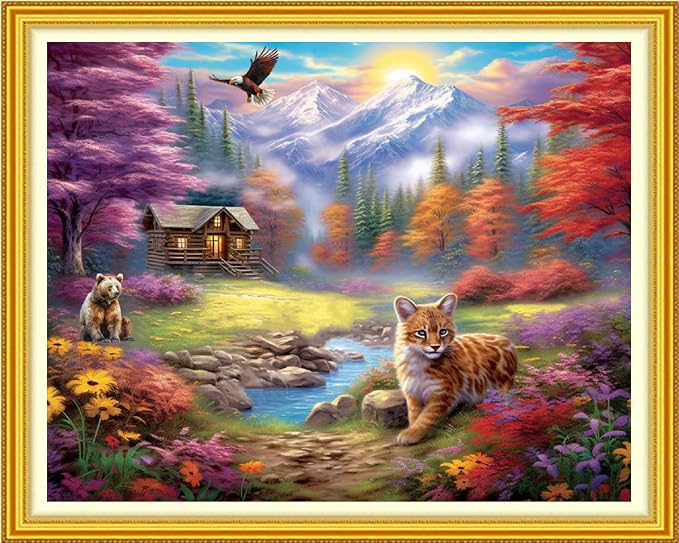 Artvxeay Cross Stitch Kits Stamped Full Range of Embroidery Kits by ArtvxeayCrossStitchKits