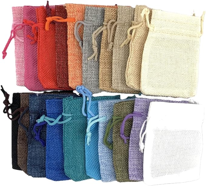 Palmhomee Pack of 20 Burlap Gift Bags - Image 2