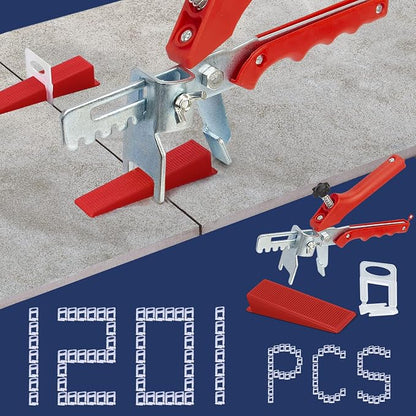 Tile Leveling System with Tile Plier, 1000-Piece Tile Spacers Clips and by KONIGEEHRE