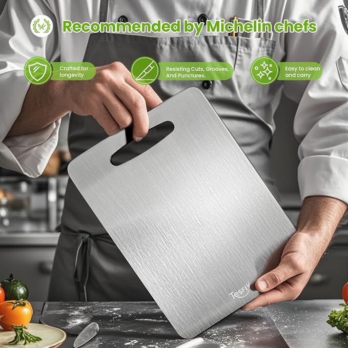 3 Pack Titanium Cutting Board-100% Pure Titanium Cutting Boards - Image 7