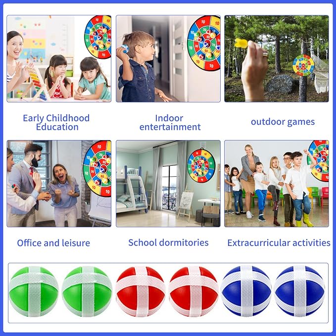 29 Inches Dart Board for Kids，Kids Large Dart Board - Image 3