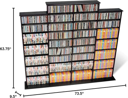 Prepac 4 Column Tall Cabinet Media Storage, 73.5" Wide - Image 8