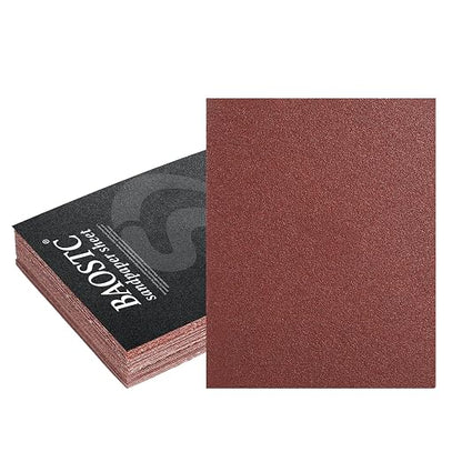 1/4 Sandpaper Sheet – 4-1/2” x 5-1/2”, P60 Grit, Plain Backing - Image 2