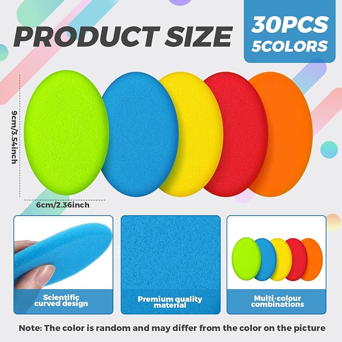 Jexine 30 Pieces Pottery Sponge - Image 2