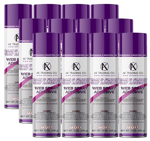 AK Trading Professional Quality General Multipurpose Spray Adhesive, 12-Ounce by Fabrics%7CEventDecor%7CCrafts%7CUpholsteryFoam