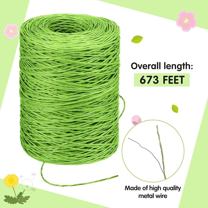 Syhood Floral Vine Bind Wire Rustic Wrapping Wire - Image 2
