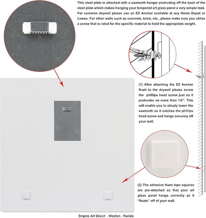 Empire Art Direct Frameless Free Floating Tempered Glass Panel Graphic Wall Art - Image 7