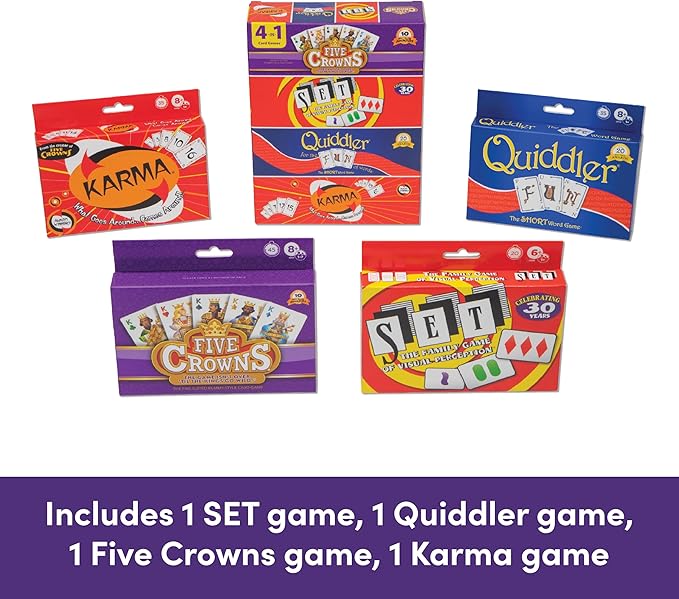 PlayMonster Five Crowns 4 Pack Bundle Card Games - Image 2