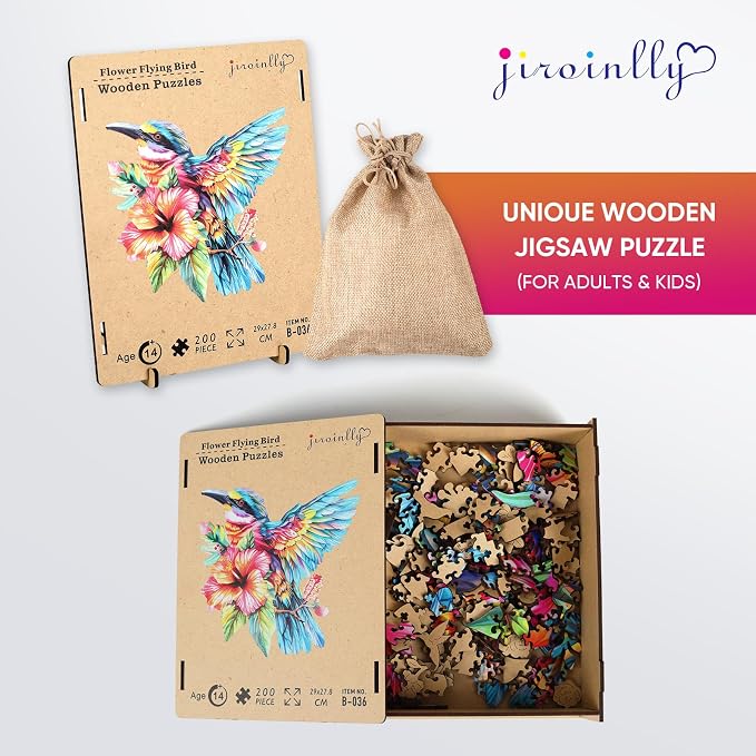 Wooden Jigsaw Puzzles -Hummingbird Wooden Puzzles - Image 7