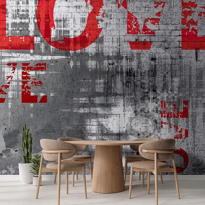 wall26 Wall Sticker/Wall Mural Love Letters Graffiti, Not Peel and Stick - Image 3