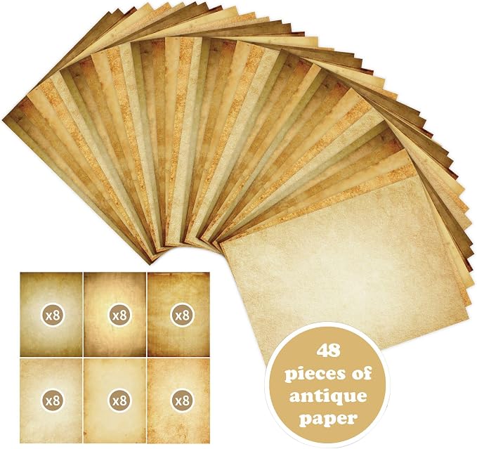 48 Sheets Vintage A4 Double-Sided Printing Paper - Image 2