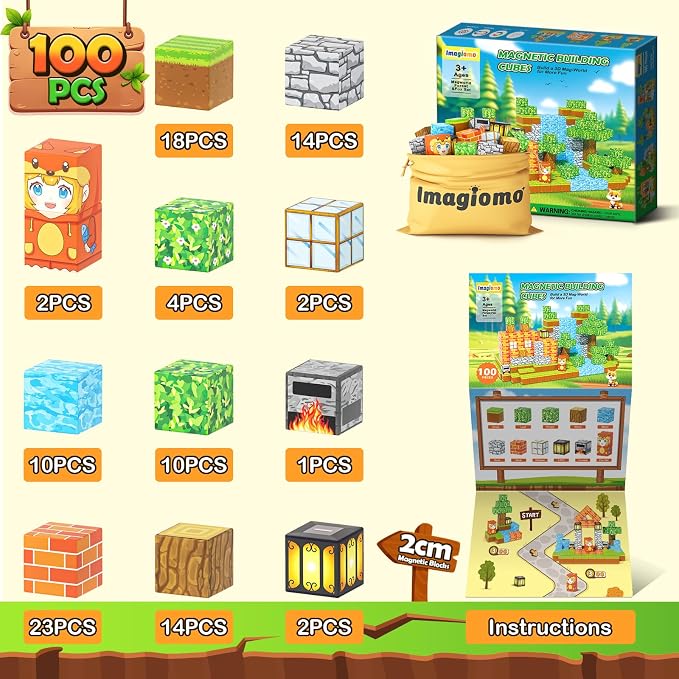 100PCS Magnetic Blocks - Image 3
