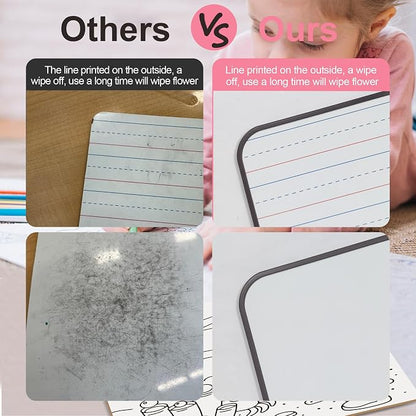 Dry Erase Boards 6 Pack, Double Sided Magnetic Small Whiteboards - Image 6