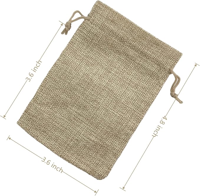 Palmhomee Pack Of 25 Burlap Gift Bags - Image 2