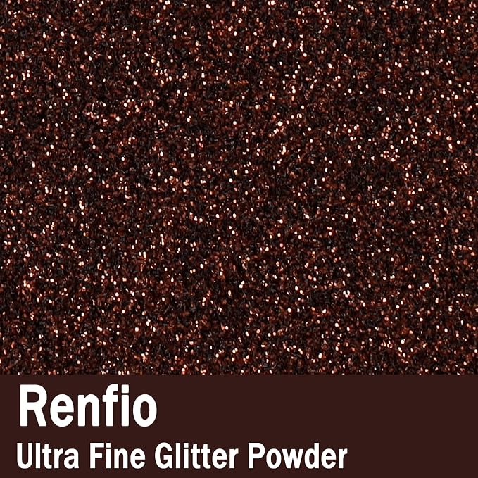 Renfio Ultra Fine Glitter Powder Metallic Resin Glitter 2.11 Oz PET Flakes - Image 2