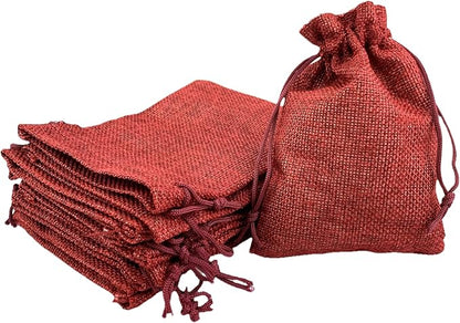 Palmhomee Pack of 25 Burlap Gift Bags - Image 2