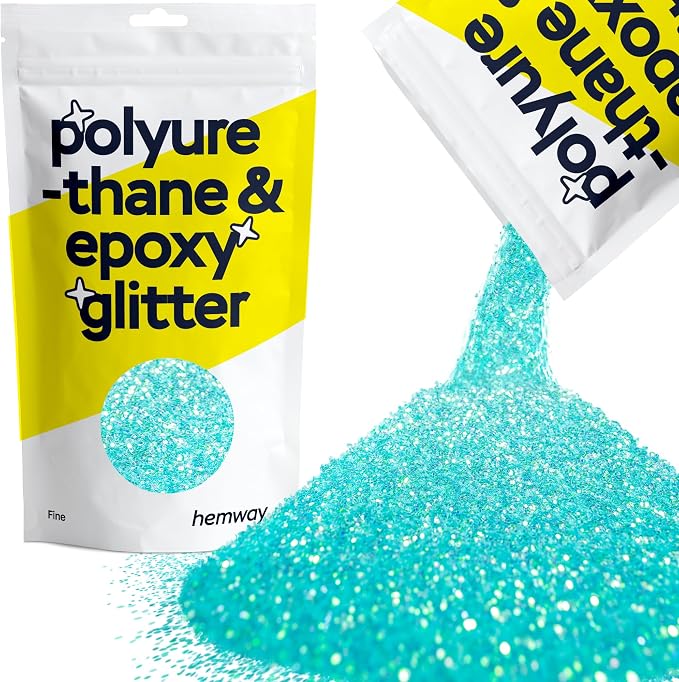 Hemway Polyurethane & Epoxy Resin Glitter 100g / 3.5oz Metallic Crystal Flake by Hemway
