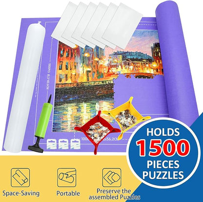 Puzzle Mat Roll Up| Jigsaw Puzzle Mat Roll Up| Roll-Up Save Pad Trays - Image 2