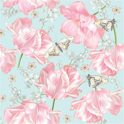 20-ct 13x13 Flowers Paper Luncheon Decoupage Napkins, 3-Ply Servilletas Printed by KeepUnique