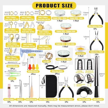 Mardatt 957Pcs Jewelry Making Supplies Kit - Image 2
