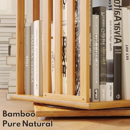 XIMN 360° Rotating Bamboo CD/DVD Shelf - Image 6