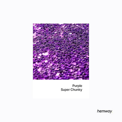 Hemway Glitter for Resin 100g Purple Metallic Crystals for Epoxy Craft Super - Image 2